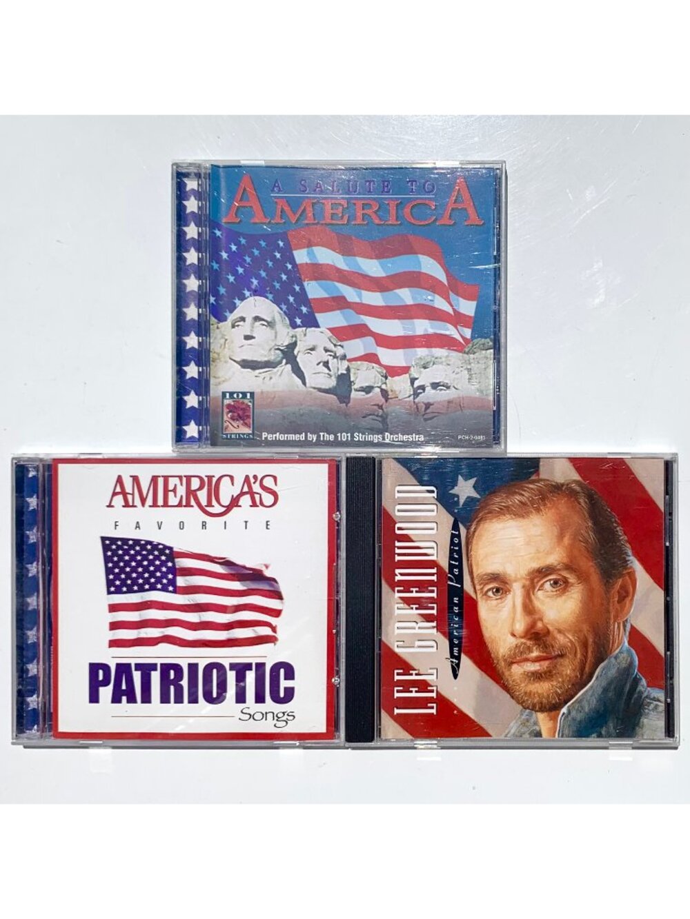 Patriotic CD Lot 4th of July Music American Songs Lee Greenwood 3 CDs USA music